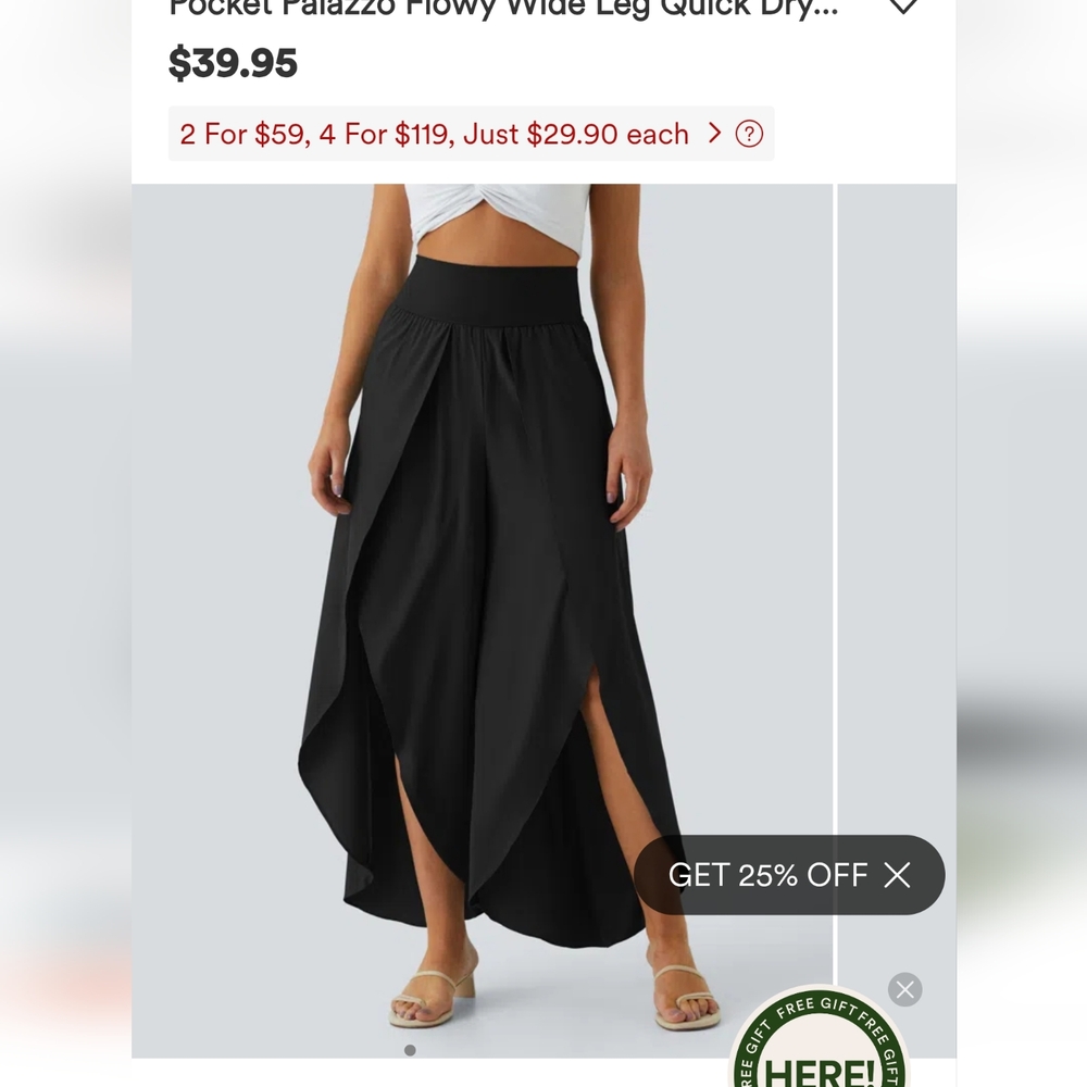 NWT Halara Breezeful Palazzo Pants Size Small